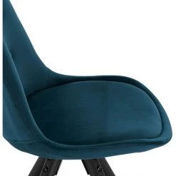 WOLTU Lot De 4 Chaises De Salle à Manger - Style Scandinave - En Velours Structure En Bois Massif - Bleu 8 WOLTU Lot De 4 Chaises De Salle à Manger - Style Scandinave - En Velours Structure En Bois Massif - Bleu -banc et tabouret Soldes Boutique 39949384 3