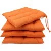 VERSAILLESFR Set De 4 Coussins De Chaise Pour Le Jardin, 40x40 Cm, Orange -banc et tabouret Soldes Boutique 40003638 1
