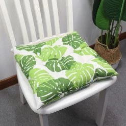 VERSAILLESFR 2 Coussins De Siège 40x40cm, Coussins De Chaise Pour Intérieur Et Extérieur - Décoration De Mobilier De Jardin Coussins De Chaise. (feuille De Dos De Tortue)