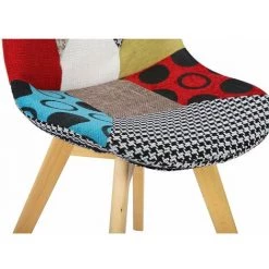 WOLTU Chaise De Salle à Manger Lot De 2.Chaise De Cuisine.pied En Bois.style Nordique.Multicolore -banc et tabouret Soldes Boutique 40149851 3