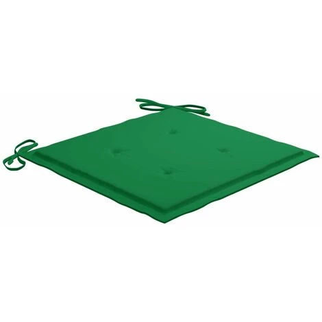HAPPYSHOPPING Coussins De Chaise De Jardin 2 Pcs Vert 40x40x4 Cm Tissu 4 HAPPYSHOPPING Coussins De Chaise De Jardin 2 Pcs Vert 40x40x4 Cm Tissu – Image 2