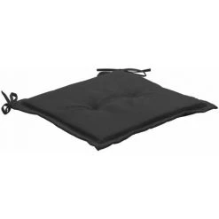 HAPPYSHOPPING Coussins De Chaise De Jardin 4 Pcs Noir 50x50x4 Cm Tissu -banc et tabouret Soldes Boutique 40267802 3