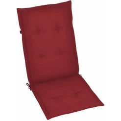HAPPYSHOPPING Coussins De Chaise De Jardin 2 Pcs Rouge Bordeaux 120x50x4 Cm 9 HAPPYSHOPPING Coussins De Chaise De Jardin 2 Pcs Rouge Bordeaux 120x50x4 Cm -banc et tabouret Soldes Boutique 40267951 3