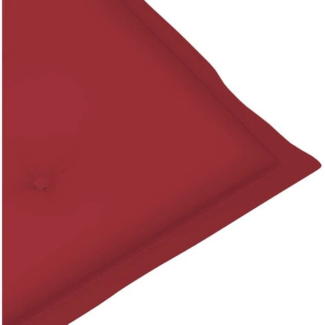HAPPYSHOPPING Coussins De Chaise De Jardin 2 Pcs Rouge Bordeaux 120x50x4 Cm 7 HAPPYSHOPPING Coussins De Chaise De Jardin 2 Pcs Rouge Bordeaux 120x50x4 Cm – Image 5