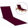 HAPPYSHOPPING Coussin De Chaise Longue Rouge Bordeaux 200x50x4 Cm Tissu