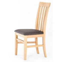 LES TENDANCES Chaise Hêtre Massif Clair Et Assise Tissu Gris Hoppe - Lot De 2 -banc et tabouret Soldes Boutique 40705071 3