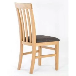 LES TENDANCES Chaise Hêtre Massif Clair Et Assise Tissu Gris Hoppe - Lot De 2 -banc et tabouret Soldes Boutique 40705071 4