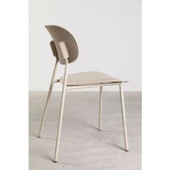 Chaise Tupah SKLUM Polypropylène - Fer - Brun Blé -banc et tabouret Soldes Boutique 40746844 4