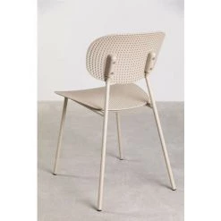 Chaise Tupah SKLUM Polypropylène - Fer - Brun Blé -banc et tabouret Soldes Boutique 40746844 5