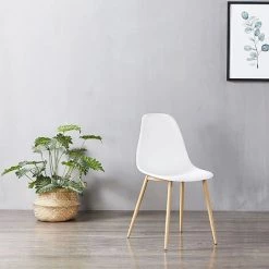 Lot De 6 Chaises Scandinaves Blanches - Ela - Designetsamaison 7 Lot De 6 Chaises Scandinaves Blanches - Ela - Designetsamaison -banc et tabouret Soldes Boutique 40990150 2