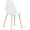 Chaise Scandinave Blanches - Ela - Designetsamaison 1 Chaise Scandinave Blanches - Ela - Designetsamaison -banc et tabouret Soldes Boutique 40990152 1
