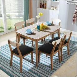 BETTERLIFE BETTE Housse Assise Chaise Elastique Jacquard Extensible Housse De Chaise Gaufrée Pour Salle à Manger (Noir,Lot De 4) -banc et tabouret Soldes Boutique 41557351 5