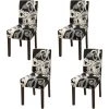 BETTERLIFE BETTE Housse De Chaise Extensible Lot De 4 , Couverture Protecteur De Chaise Salle A Manger Universel Amovible Lavable Moderne Durable Pour Maison Hotel Restaurant Fete Banquet Cuisine Decoration -banc et tabouret Soldes Boutique 41558323 1