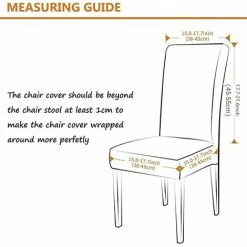 BETTERLIFE BETTE Housse De Chaise Extensible Lot De 4 , Couverture Protecteur De Chaise Salle A Manger Universel Amovible Lavable Moderne Durable Pour Maison Hotel Restaurant Fete Banquet Cuisine Decoration -banc et tabouret Soldes Boutique 41558323 5