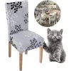 TRIOMPHE TRIOM Housse De Chaise Extensible 4 Pièces Housses De Chaise Haut Dossier Elastiques Housse De Protection Pour Salle à Manger Hôtel (Grise, 4 Pièces) 1 TRIOMPHE TRIOM Housse De Chaise Extensible 4 Pièces Housses De Chaise Haut Dossier Elastiques Housse De Protection Pour Salle à Manger Hôtel (Grise, 4 Pièces) -banc et tabouret Soldes Boutique 41656541 1