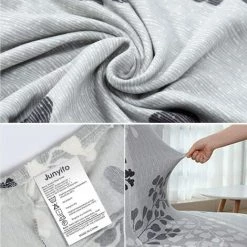 TRIOMPHE TRIOM Housse De Chaise Extensible 4 Pièces Housses De Chaise Haut Dossier Elastiques Housse De Protection Pour Salle à Manger Hôtel (Grise, 4 Pièces) -banc et tabouret Soldes Boutique 41656541 3