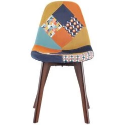 THE HOME DECO FACTORY Lot De 6 Chaises Patchwork Retro Home Deco Factory -banc et tabouret Soldes Boutique 41828863 4