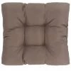 HAPPYSHOPPING Coussin De Siege De Jardin Taupe 50x50x10 Cm Tissu -banc et tabouret Soldes Boutique 41860452 1