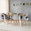 IDMARKET Lot De 6 Chaises SARA Gris Foncé X2, Gris Clair X2 Et Patchworks Noirs, Gris Et Blancs 2 IDMARKET Lot De 6 Chaises SARA Gris Foncé X2, Gris Clair X2 Et Patchworks Noirs, Gris Et Blancs -banc et tabouret Soldes Boutique 41918350 1