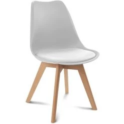 IDMARKET Lot De 6 Chaises SARA Gris Foncé X2, Gris Clair X2 Et Patchworks Noirs, Gris Et Blancs -banc et tabouret Soldes Boutique 41918350 3