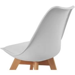 IDMARKET Lot De 6 Chaises SARA Gris Foncé X2, Gris Clair X2 Et Patchworks Noirs, Gris Et Blancs -banc et tabouret Soldes Boutique 41918350 5