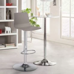 Tabouret Bar De Cuisine Design Mat Réglable En Hauteur Grand Soleil Imola Matt | Beige Juta -banc et tabouret Soldes Boutique 42004430 2