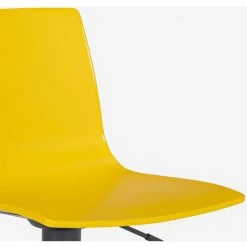 Tabouret Bar De Cuisine Design Noir Mat Réglable En Hauteur Grand Soleil Imola Matt | Jaune -banc et tabouret Soldes Boutique 42004455 5