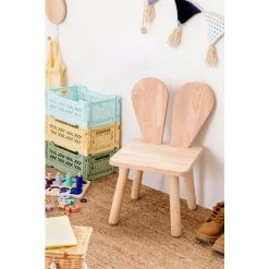 Chaise En Bois Buny Style Kids SKLUM Bois De Pin Bois Naturel - Bois Naturel Bois Naturel -banc et tabouret Soldes Boutique 42055860 2