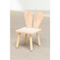 Chaise En Bois Buny Style Kids SKLUM Bois De Pin Bois Naturel - Bois Naturel Bois Naturel -banc et tabouret Soldes Boutique 42055860 3