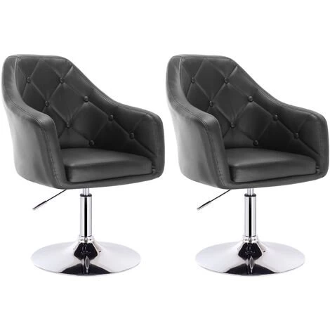 WOLTU 2 X Fauteuil De Bar En Similicuir.Tabouret De Bar.tabouret Rotatif.hauteur Réglable.structure En Acier Chromé. Noir 3 WOLTU 2 X Fauteuil De Bar En Similicuir.Tabouret De Bar.tabouret Rotatif.hauteur Réglable.structure En Acier Chromé. Noir