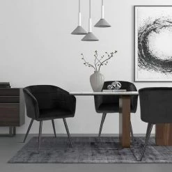 WOLTU 4 X Chaises De Salle à Manger Siège Bien Rembourré En Velours. Chaises De Cuisine. Pieds En Métal. Noir 9 WOLTU 4 X Chaises De Salle à Manger Siège Bien Rembourré En Velours. Chaises De Cuisine. Pieds En Métal. Noir -banc et tabouret Soldes Boutique 42213336 4