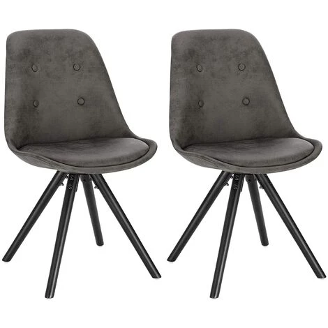 WOLTU 2 X Chaisess De Salle à Manger. Chaises De Cuisine. Siège En Tissu Scientifique. Pieds En Bois Massif. Anthracite 3 WOLTU 2 X Chaisess De Salle à Manger. Chaises De Cuisine. Siège En Tissu Scientifique. Pieds En Bois Massif. Anthracite