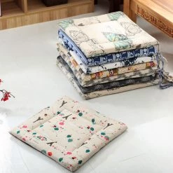 TRIOMPHE Lot De 2 Galettes De Chaise 45x45, Coussin Décoratif Coussin Coussin De Chaise Coussins De Jardin Surpiqûres En Un Motifs Différents, Polyester -banc et tabouret Soldes Boutique 42232390 5