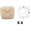OKAFFAREFATTO Rechange Pour Chaise En Paille Modéle Venezia X4 Pcs -banc et tabouret Soldes Boutique 42311961 1