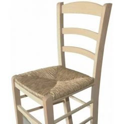 OKAFFAREFATTO Chaise Classique En Bois Paesana Avec Assise En Paille Brute à  Peindre -banc et tabouret Soldes Boutique 42311979 3