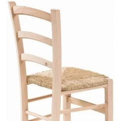 OKAFFAREFATTO Chaise Modéle Venezia Avec Assise En Paille Brute à  Peindre -banc et tabouret Soldes Boutique 42311997 4
