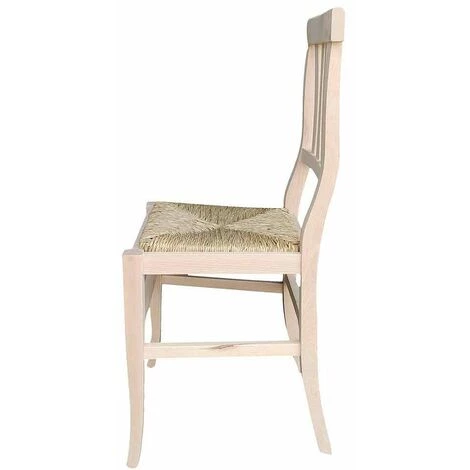 OKAFFAREFATTO Chaise Vittoria En Bois Brut à Peindre Avec Assise En Paille Des Marais 7 OKAFFAREFATTO Chaise Vittoria En Bois Brut à Peindre Avec Assise En Paille Des Marais – Image 5