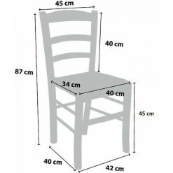 OKAFFAREFATTO Chaise Loris En Bois Massif De Couleur Naturelle Robuste Avec Vis -banc et tabouret Soldes Boutique 42312101 5