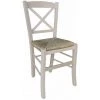 OKAFFAREFATTO Chaise Croisèe En Bois Avec Assise En Paille, Brute à  Peindre -banc et tabouret Soldes Boutique 42312122 1