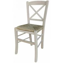 OKAFFAREFATTO Chaise Croisèe En Bois Avec Assise En Paille, Brute à Peindre 10 OKAFFAREFATTO Chaise Croisèe En Bois Avec Assise En Paille, Brute à Peindre -banc et tabouret Soldes Boutique 42312122 4