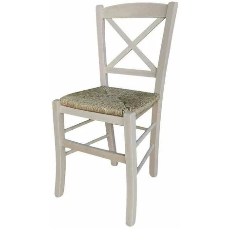 OKAFFAREFATTO Chaise Croisèe En Bois Avec Assise En Paille, Brute à Peindre 6 OKAFFAREFATTO Chaise Croisèe En Bois Avec Assise En Paille, Brute à Peindre – Image 4