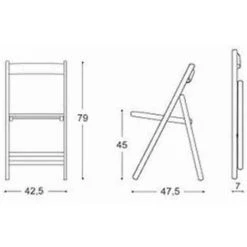 OKAFFAREFATTO Set 4 Chaises Pliable En Bois De Hêtre Couleur Noyer Brown Jardin Piscine 7 OKAFFAREFATTO Set 4 Chaises Pliable En Bois De Hêtre Couleur Noyer Brown Jardin Piscine -banc et tabouret Soldes Boutique 42312131 2