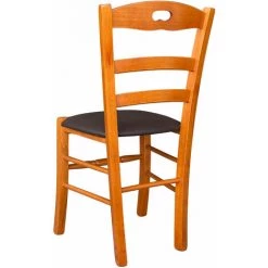 OKAFFAREFATTO Chaise Loris En Merisier Avec Assise En Simili-cuir Marron 8 OKAFFAREFATTO Chaise Loris En Merisier Avec Assise En Simili-cuir Marron -banc et tabouret Soldes Boutique 42312180 3