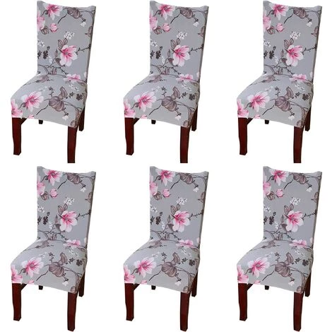 HIASDFLS Housse De Chaise Élastique Housse De Chaise Housse De Chaise Housse Élastique Amovible Housse De Chaise Spandex Lavable Décoration Restaurant Banquet De Mariage (6 Fleurs Roses) 3 HIASDFLS Housse De Chaise Élastique Housse De Chaise Housse De Chaise Housse Élastique Amovible Housse De Chaise Spandex Lavable Décoration Restaurant Banquet De Mariage (6 Fleurs Roses)