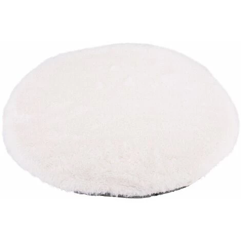 TOILINUX Lot De 6 Galettes De Chaises Rondes En Fausse Fourrure - Diamètre 34 Cm - Ecru - Diamètre 34, Epaisseur 2 Cm - Beige 3 TOILINUX Lot De 6 Galettes De Chaises Rondes En Fausse Fourrure - Diamètre 34 Cm - Ecru - Diamètre 34, Epaisseur 2 Cm - Beige