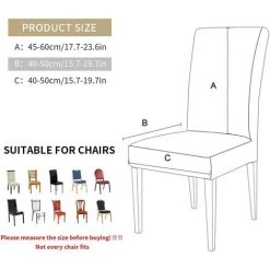 ENSEMBLE DE MEUBLES 2 Pièces De Housse De Chaise élastique Amovible Imprimé De Noël, Housse De Chaise De Salle à Manger Hôtel De Mariage Chaise De Décoration De Noël -banc et tabouret Soldes Boutique 43105672 4