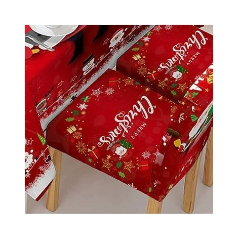 ENSEMBLE DE MEUBLES 2 Pièces De Housses De Chaise élastiques De Noël, Adaptées Aux Chaises De Salle à Manger - Amovibles Et Lavables - Adaptées Aux Hôtels, Restaurants, Mariages 5 ENSEMBLE DE MEUBLES 2 Pièces De Housses De Chaise élastiques De Noël, Adaptées Aux Chaises De Salle à Manger - Amovibles Et Lavables - Adaptées Aux Hôtels, Restaurants, Mariages – Image 3