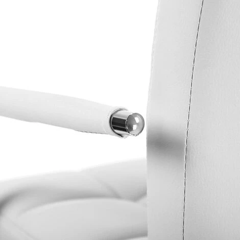 SONGMICS Lot De 2 Tabourets De Bar Avec Accoudoirs, Dossier Charge Maximale : 120kg-déporté Blanc LJB93W 6 SONGMICS Lot De 2 Tabourets De Bar Avec Accoudoirs, Dossier Charge Maximale : 120kg-déporté Blanc LJB93W – Image 4