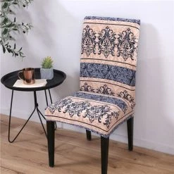 LITZEE 2pcs Housse De Chaise, Doux Et Extensible Couverture De Chaise De Salle à Manger, Très Facile à Nettoyer, Bouquet, Hôtel, Décor De Restaurant Style Nordique 45-60cm De Haut, 36-50cm De Long, 36-50cm De Large