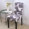LITZEE 2pcs Housse De Chaise, Doux Et Extensible Couverture De Chaise De Salle à Manger, Très Facile à Nettoyer, Bouquet, Hôtel, Décor De Restaurant Dreamland Grey 45-60cm De Haut, 36-50cm De Long, 36-50cm De Large -banc et tabouret Soldes Boutique 43307008 1